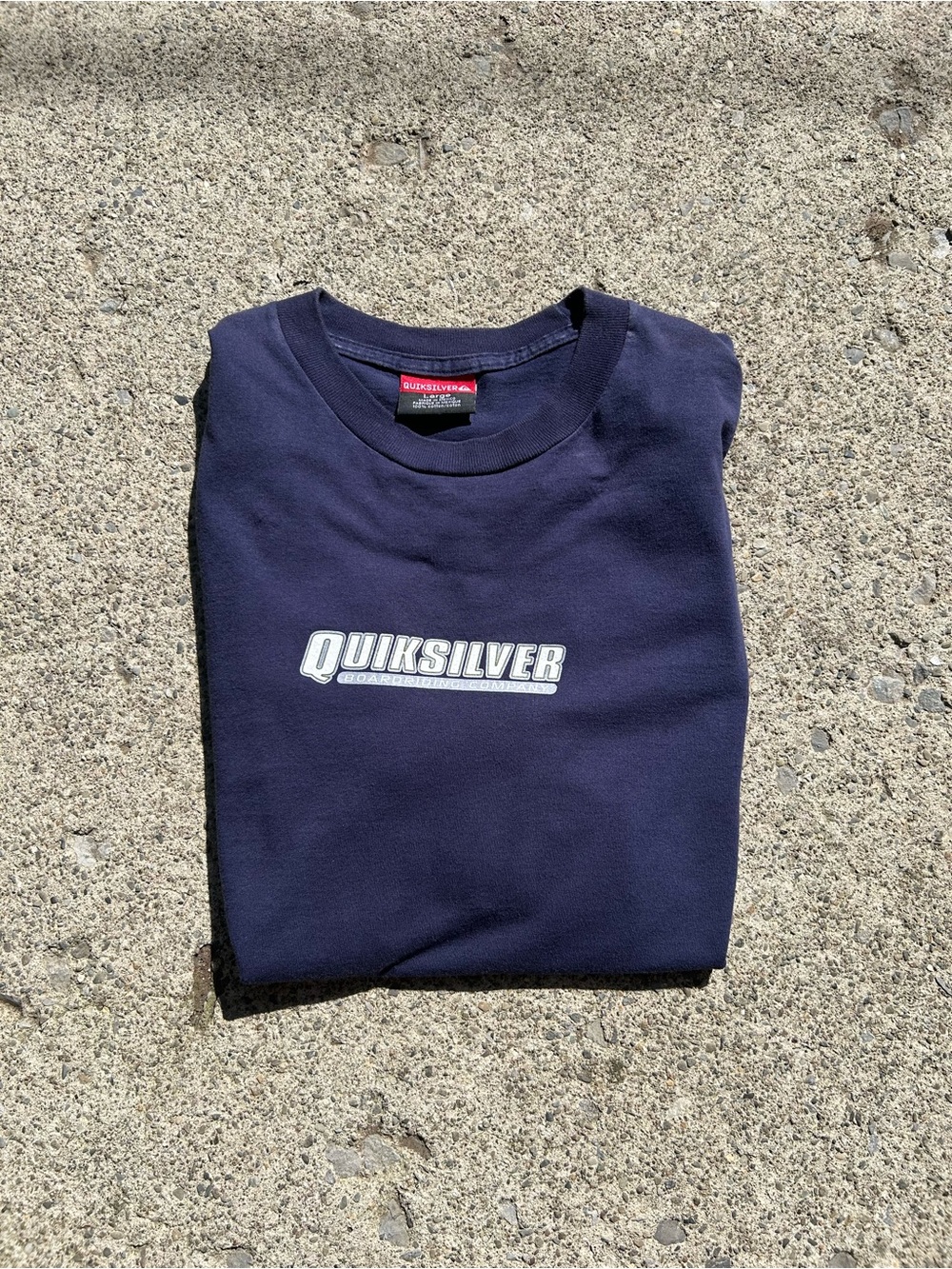 Vintage Quiksilver Navy Logo long sleeve